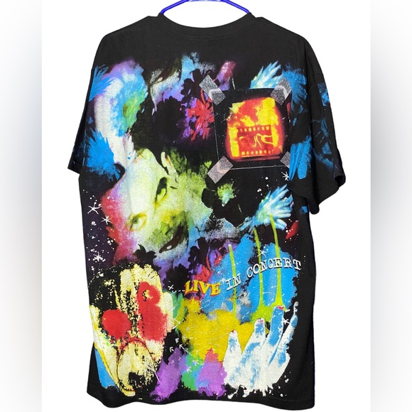 Backstock Co. Bootleg The Cure Robert Smith AOP Tee Shirt - Picture 2 of 4